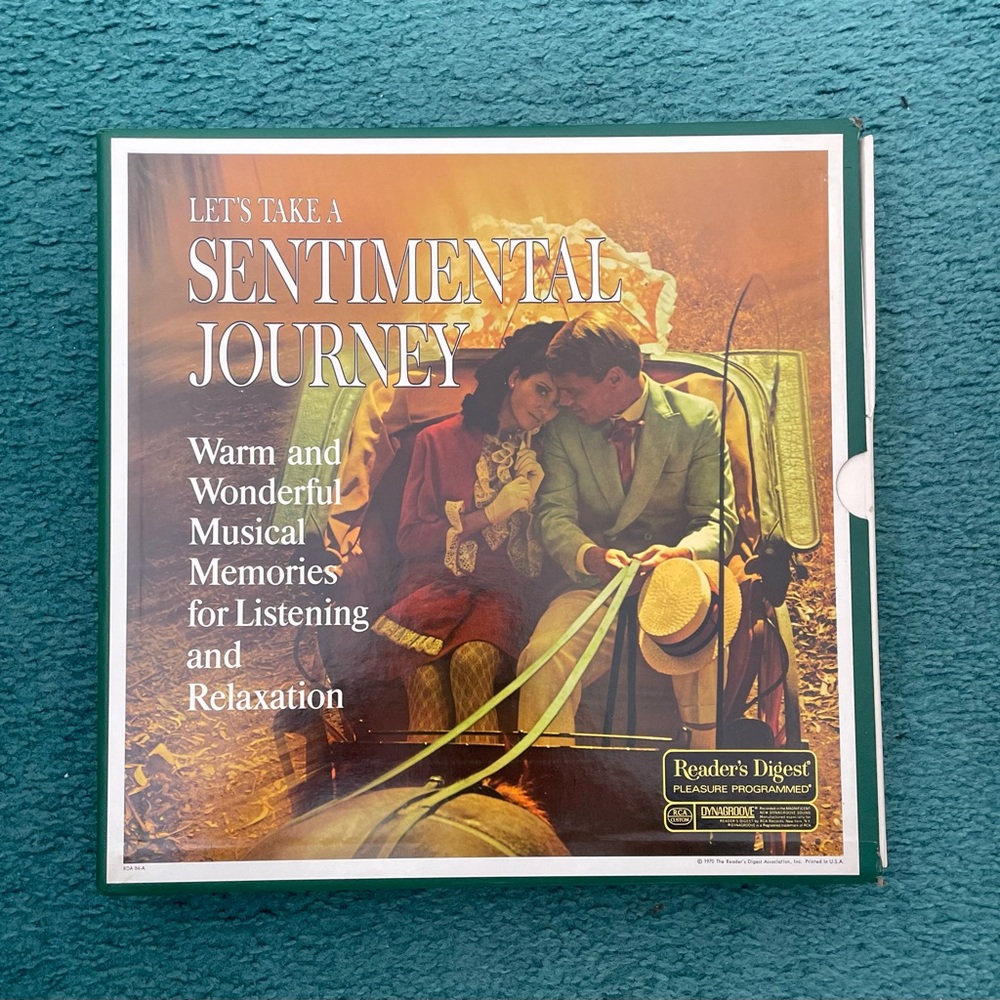 Vintage 1970 Reader's Digest Lets Take A Sentimental Journey 9 Vinyl Record Set